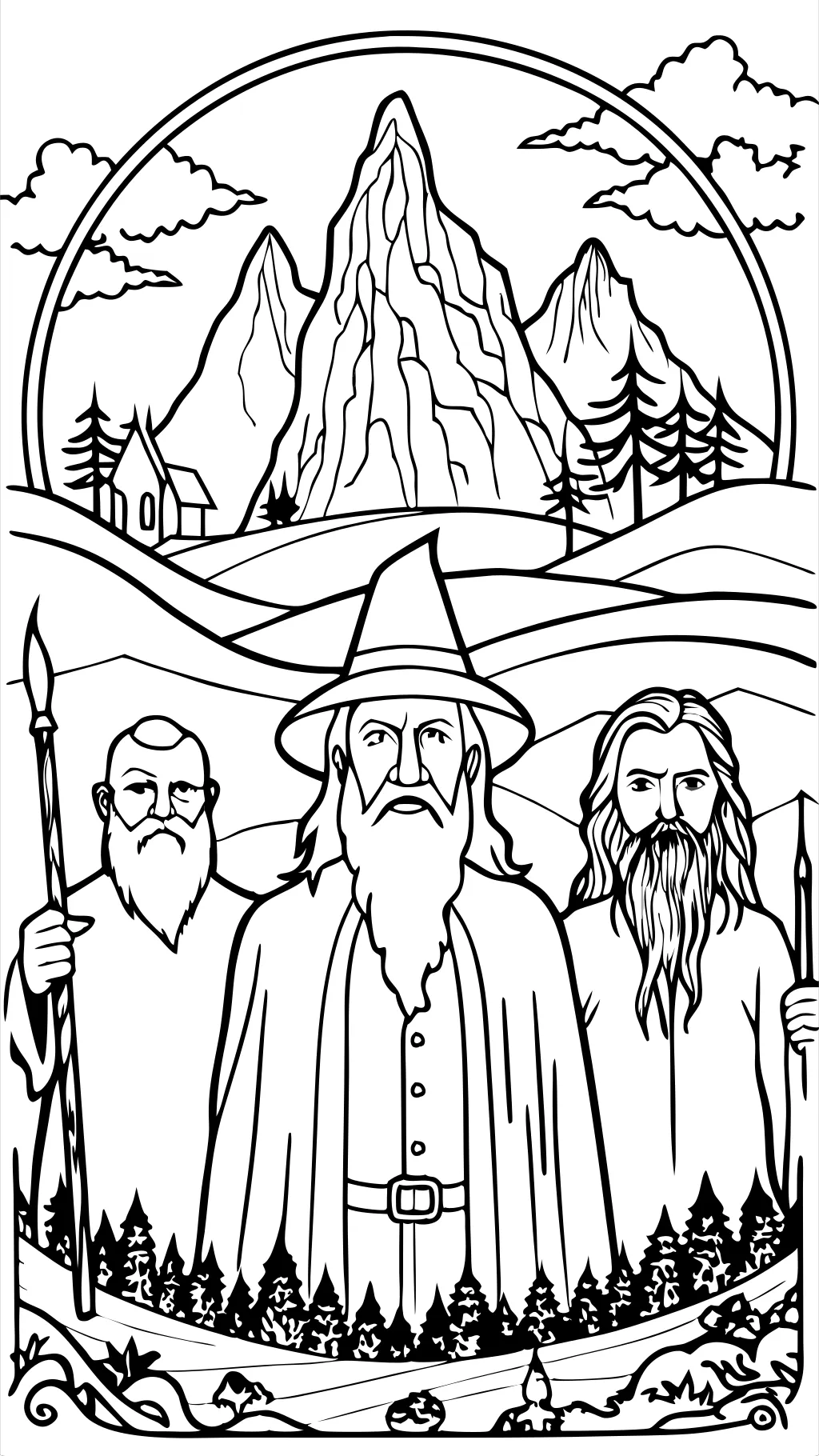 the lord of the rings coloring pages